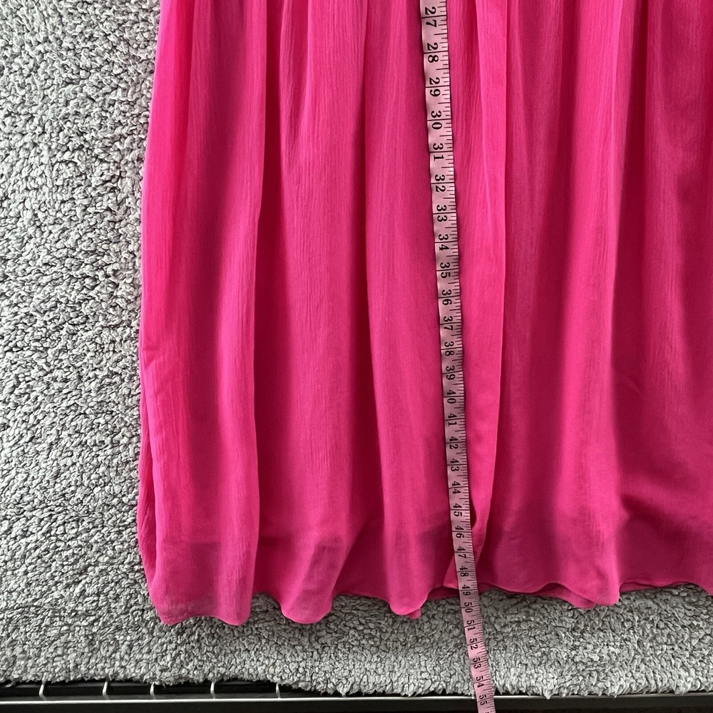 AYR Dress Womens Small Pink The Something Special Silk Relaxed Smocked Midi - Picture 4 of 13